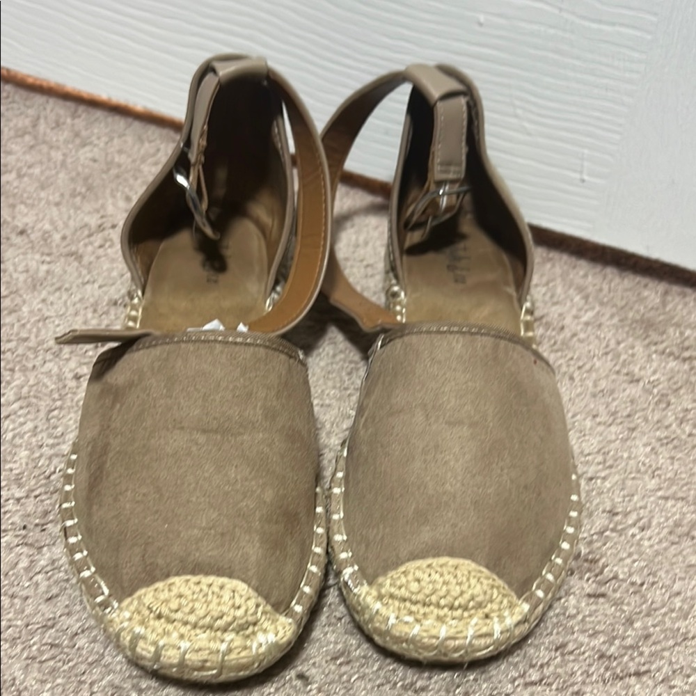 Style & Co. Brown Espadrille Flats